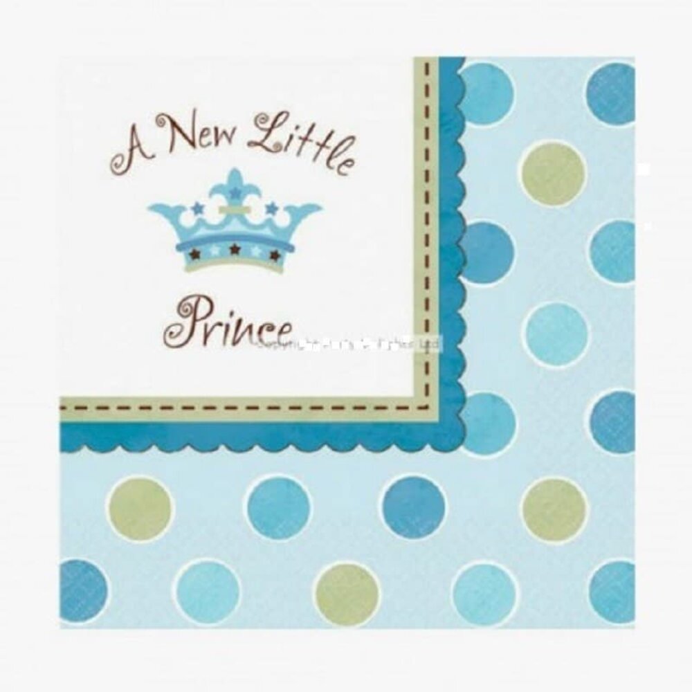 Servet A new little Prince 33x33cm 16 stuks Servet A new little Prince 33x33cm 16 stuks