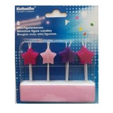 Candle Pickers Purple-pink stars 8 pieces Candle Pickers Purple-pink stars 8 pieces