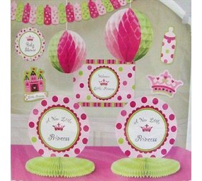 Kit de décoration Une nouvelle petite princesse 10 pièce Kit de décoration Une nouvelle petite princesse 10 pièce
