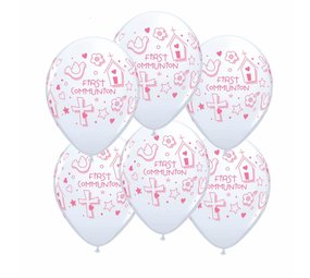 Ballonkommunion Pink 25 Stücke