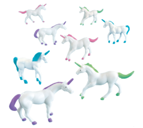 Unique Party Einhorn-Handout-Spielzeug 4x8cm | 8 Stück