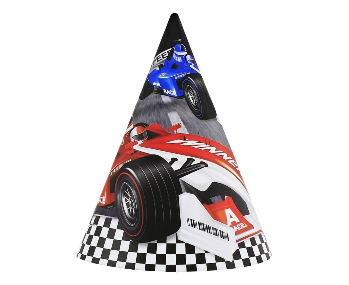 Race Car Party Hat | 6 pieces Race Car Party Hat | 6 pieces
