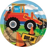 Unique Party Taartbordje Constructie Party 17 cm | 8 stuks