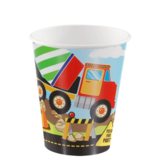 Unique Party Gobelet Construction Party 270 ml | 8 pièces