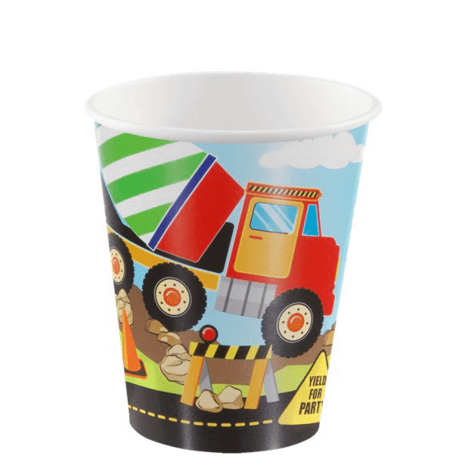 Unique Party Cup Construction Party 270 ml | 8 pieces Unique Party Cup Construction Party 270 ml | 8 pieces