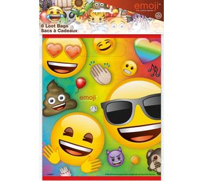 Unique Party Traiter Sacs Rainbow Fun Emoji | 8 pièces Unique Party Traiter Sacs Rainbow Fun Emoji | 8 pièces