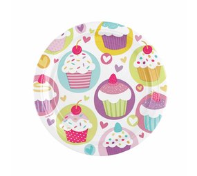 Plaque Cupcake Pastel 18cm | 8 pièces Plaque Cupcake Pastel 18cm | 8 pièces