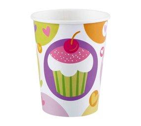Beker Cupcake pastel | 8 stuks Beker Cupcake pastel | 8 stuks