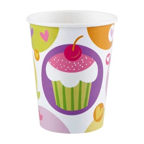 Cup Cupcake Pastell | 8 Stücke