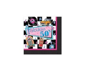 Napkin Fabulous 50s 33x33cm | 16 pieces Napkin Fabulous 50s 33x33cm | 16 pieces