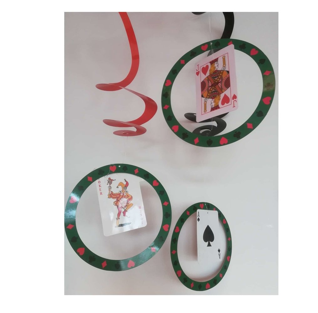 Cartes de décoration de décoration suspendues 6 morceaux