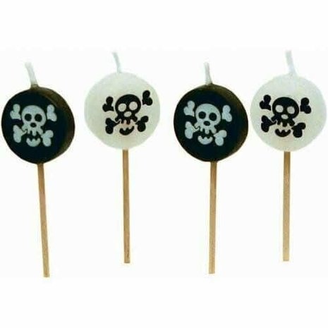 Amscan Candle Pickers Pirate 8 pieces