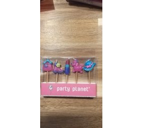 Candle Pikers girl party 5 pieces Candle Pikers girl party 5 pieces