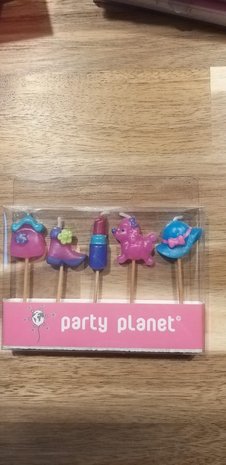 Candle Pikers girl party 5 pieces
