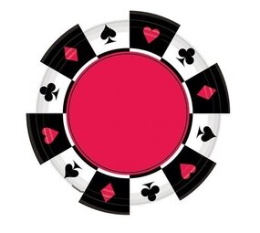 Bord Casino 26cm | 8 stuks