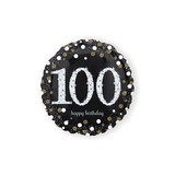 Unique Party Foil Ballon tinctouflant 100 An Silver Gold Unique Party Foil Ballon tinctouflant 100 An Silver Gold
