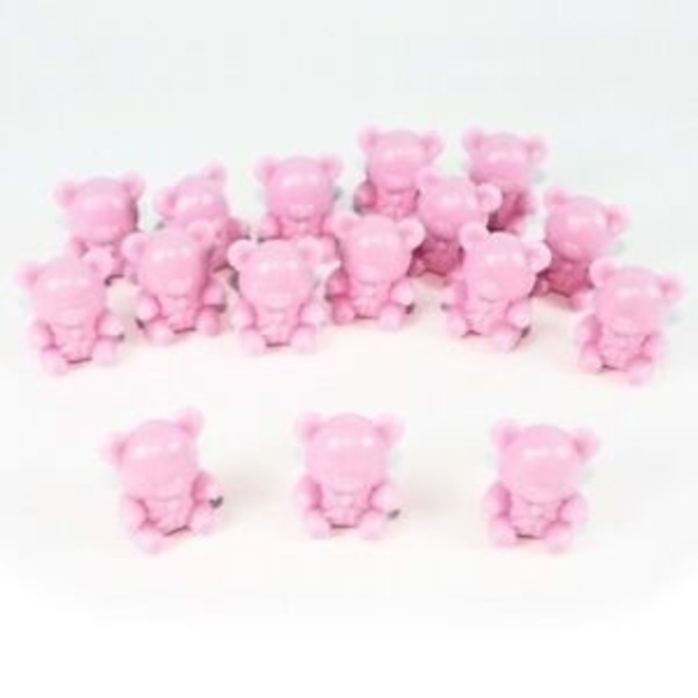 Babyshower Teddy Bears Pink 16 pieces Babyshower Teddy Bears Pink 16 pieces