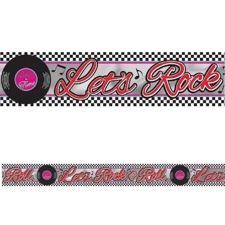 Foil Banner Rock and Roll