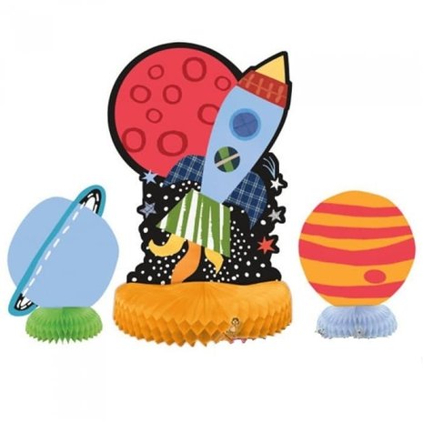 Tafeldecoratie Outer Space 3 stuks Tafeldecoratie Outer Space 3 stuks