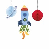 Hanging decoration outer space 3 pieces