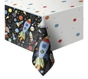Tablecloth outer space plastic