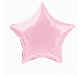Globos Nordic Folienballon Stern hellrosa 50 cm