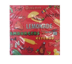 Servet Backyard BBQ Party 33x33cm | 16 pieces