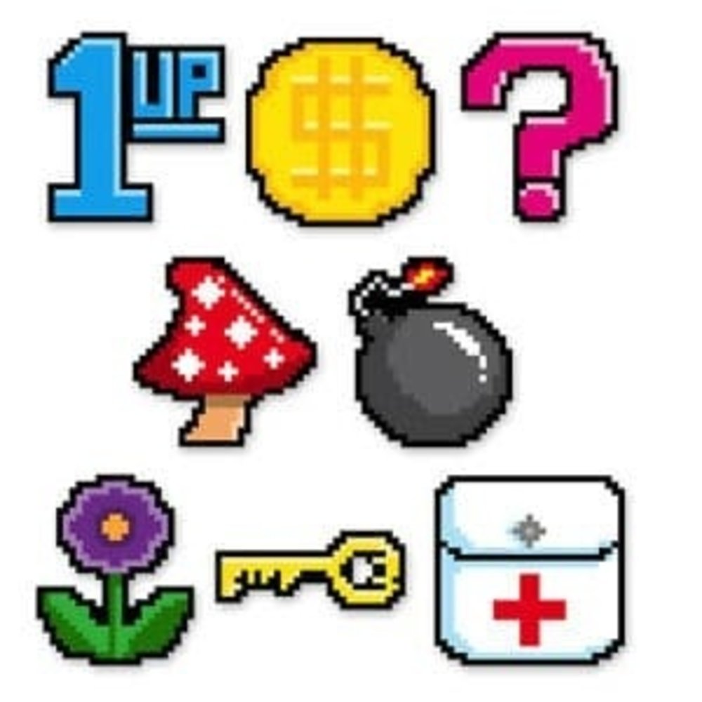 Cutouts mini 8-bit | 10 pieces