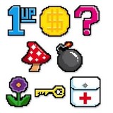 Cutouts mini 8-Bit | 10 stuks