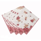 Servet Vintage flower pink 40x40cm  | 20 stuks Servet Vintage flower pink 40x40cm  | 20 stuks