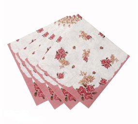 Servet Vintage Flower Pink 40x40cm | 20 pieces Servet Vintage Flower Pink 40x40cm | 20 pieces