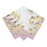 Servet Vintage flower geel 33x33cm | 20 stuks Servet Vintage flower geel 33x33cm | 20 stuks