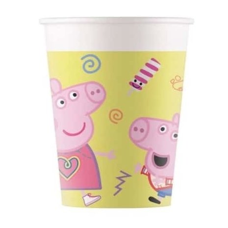 Procos Party Cup Peppa Pig 200 ml | 8 pieces Procos Party Cup Peppa Pig 200 ml | 8 pieces