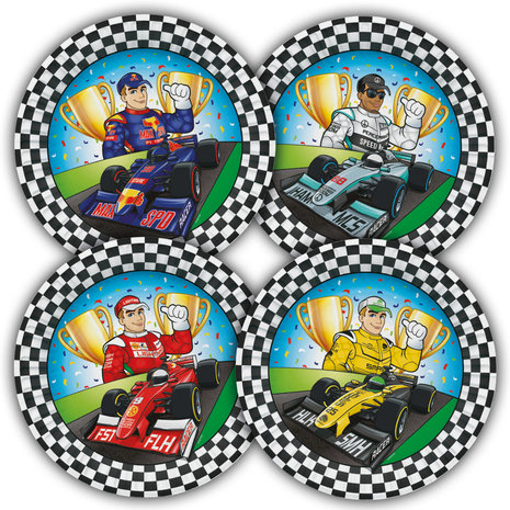 Bord Formule 1 23cm | 8 stuks Bord Formule 1 23cm | 8 stuks
