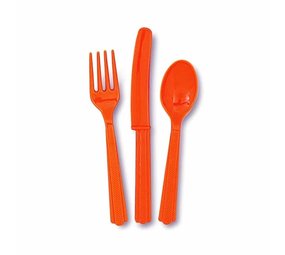 Besteck Orange 18 -Stück