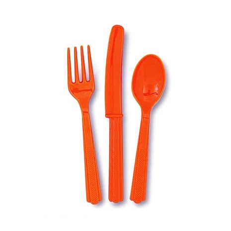 Couverts Orange 18 parties