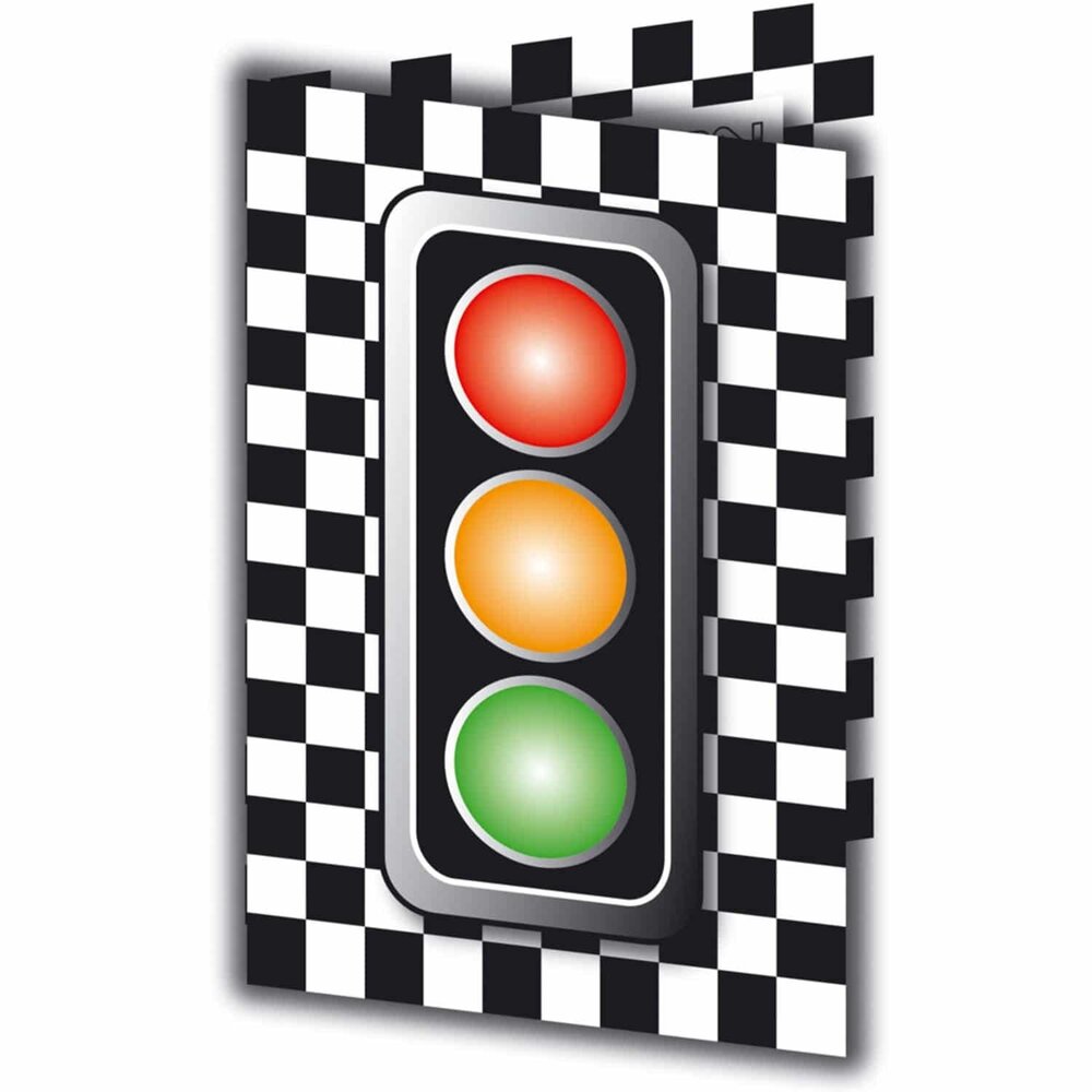 Uitnodiging Stoplicht | 8 stuks