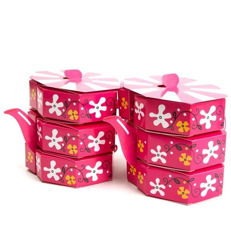 Table decoration teapot with distribution boxes Table decoration teapot with distribution boxes