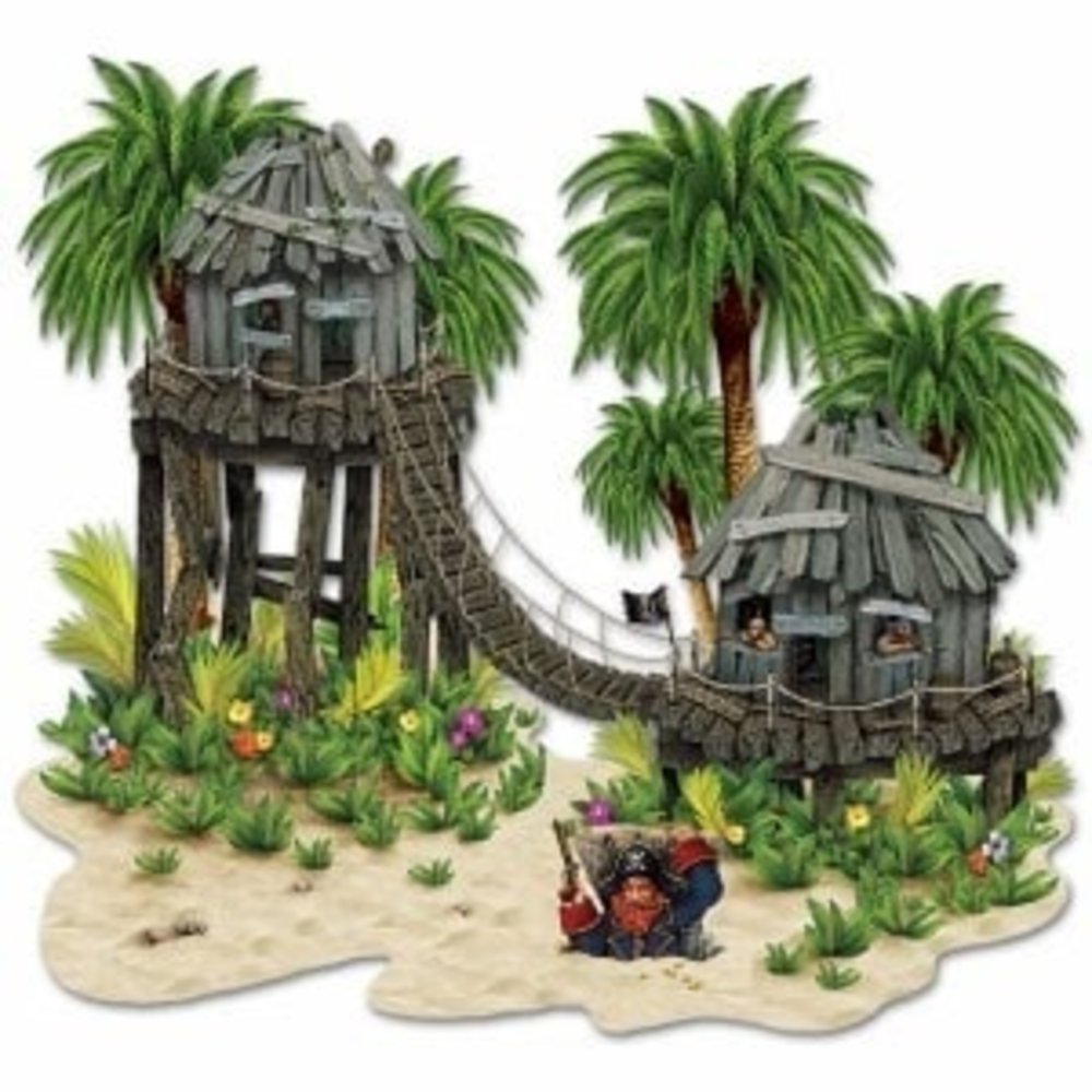 Scène Setter Pirate Island 2 pièce