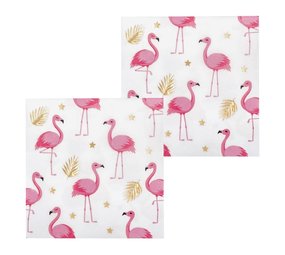 Boland Napkin Flamingo Gold | 20 pieces Boland Napkin Flamingo Gold | 20 pieces