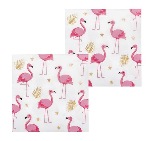 Boland Serviette Flamingo Gold | 20 Teile Boland Serviette Flamingo Gold | 20 Teile
