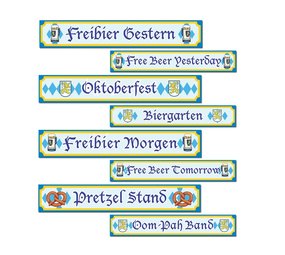 Banner Oktoberfest | 4 Stück Banner Oktoberfest | 4 Stück