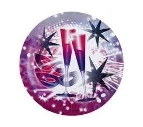 Assiette bonne année 8 pièces