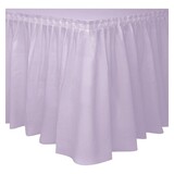 Unique Party Table Skirt Lila - Lavender Plastic | 73cm x 426cm Unique Party Table Skirt Lila - Lavender Plastic | 73cm x 426cm