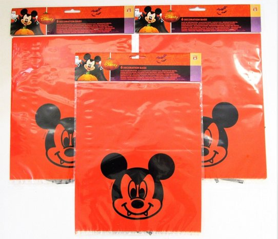 Feestzak XL Mickey Mouse Halloween | 6 stuks