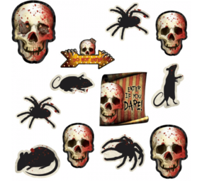 Amscan Cutouts horror | 12 stuks Amscan Cutouts horror | 12 stuks