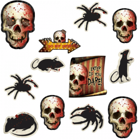 Amscan Cutouts horror | 12 stuks