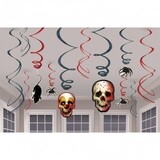Hangdecoratie swirl horror | 12 stuks Hangdecoratie swirl horror | 12 stuks