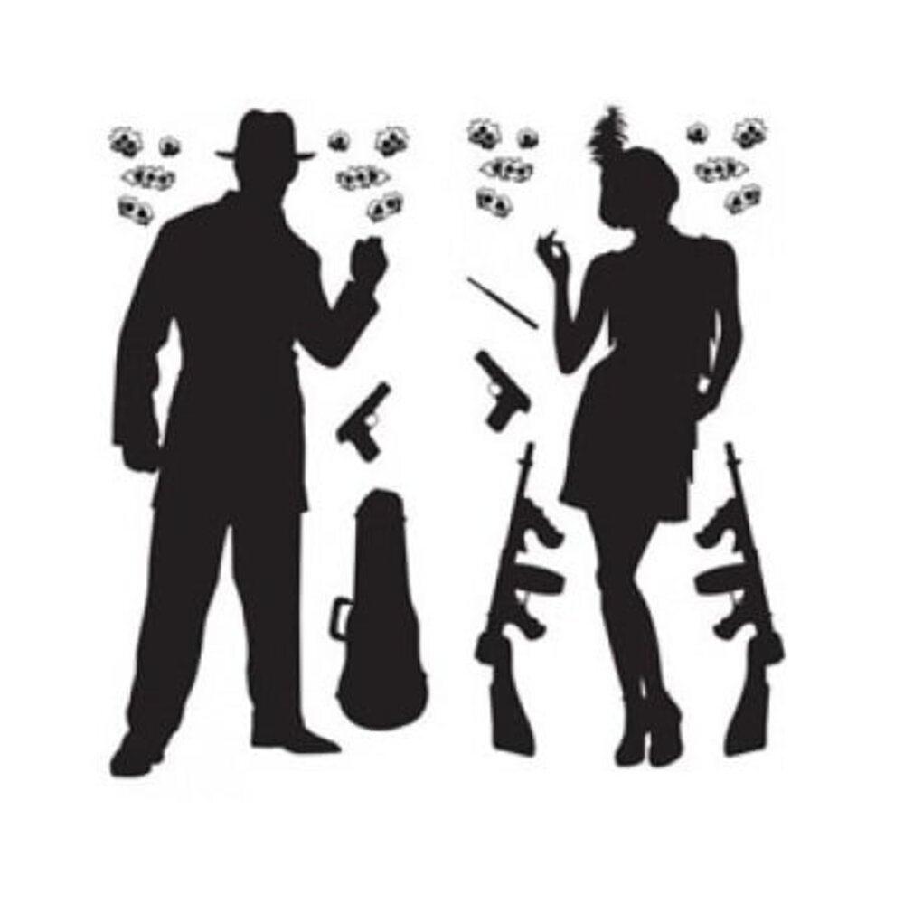 Photo accessoires gangster 24 pièces