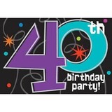 Einladung 40 Jahre 8 Stücke Einladung 40 Jahre 8 Stücke